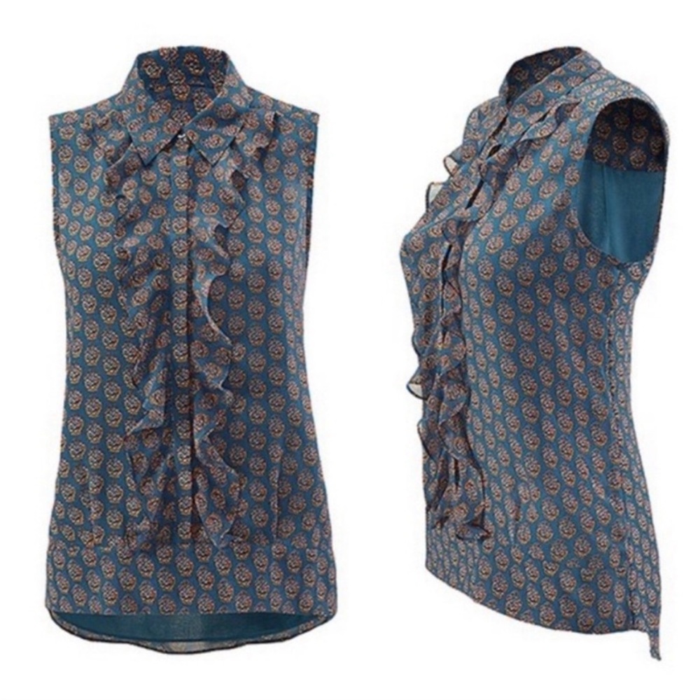 Cabi Medallion Reign Ruffle Tank - Picture 6 of 9